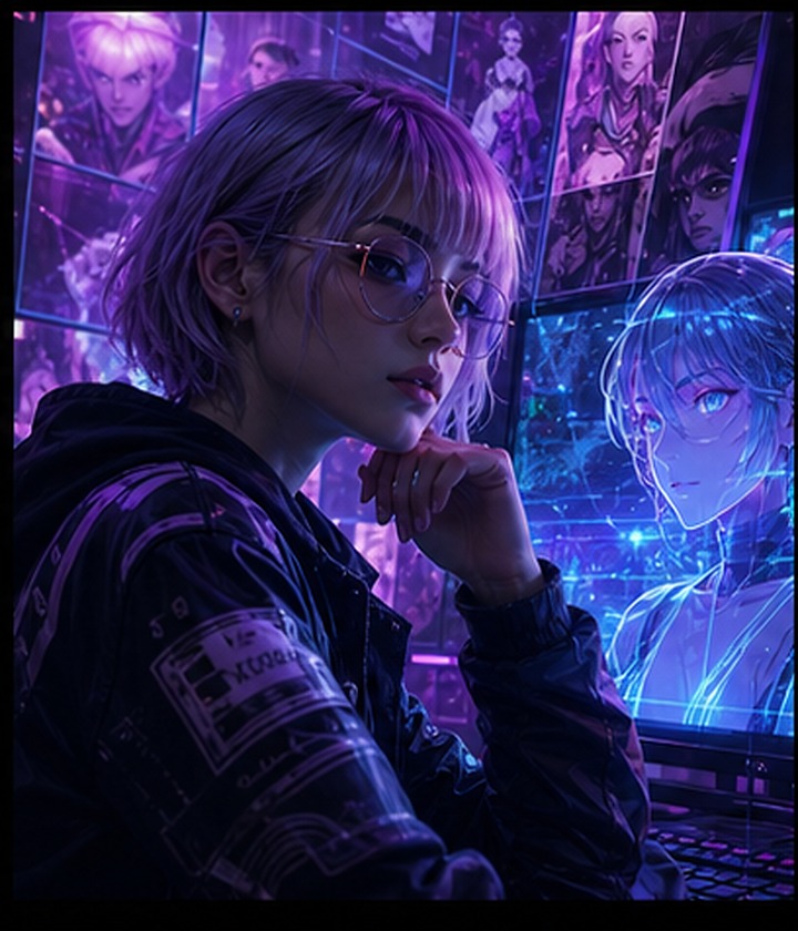AI digital avatar portrait